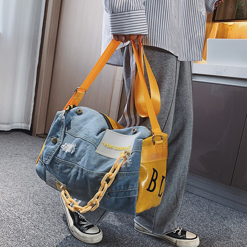 Luxury Bags Denim - Bolsas de Ombro Denim para Mulheres,