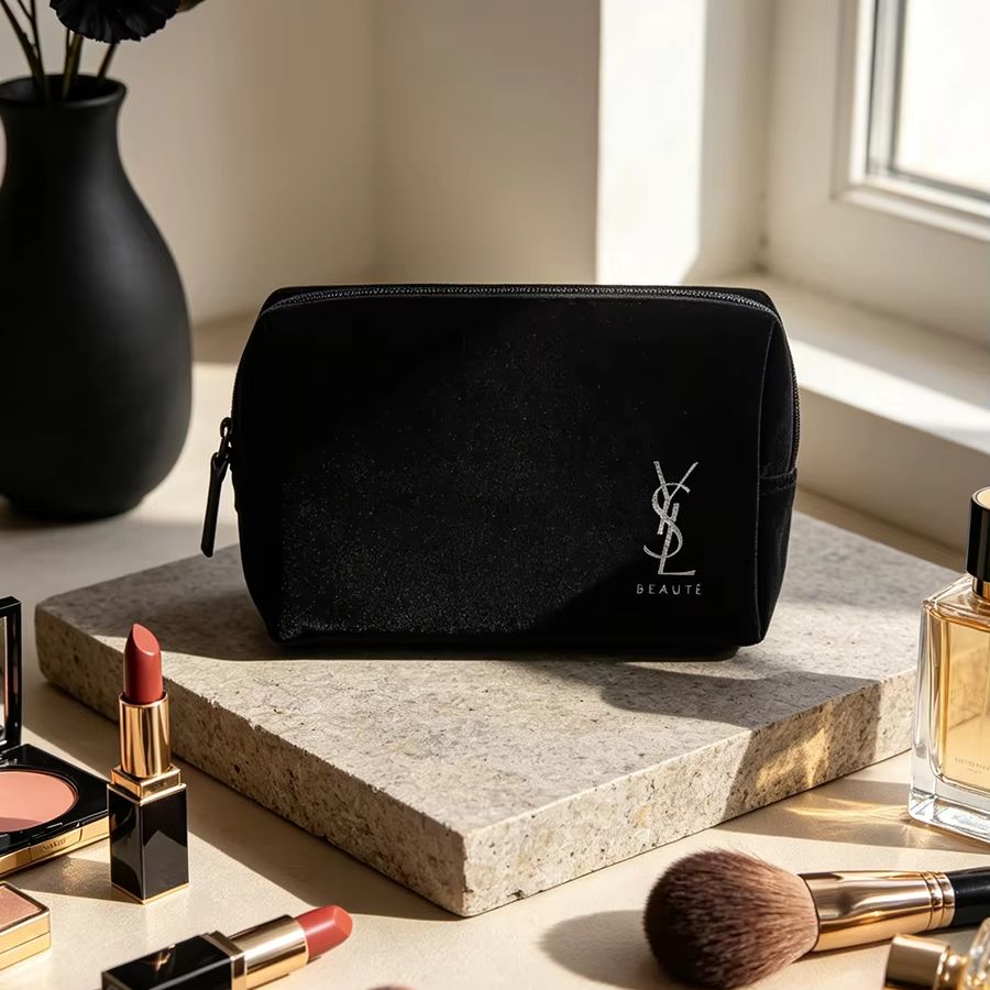 Luxury Designer Bags Ysl - Bolsa de armazenamento de cosméticos preta