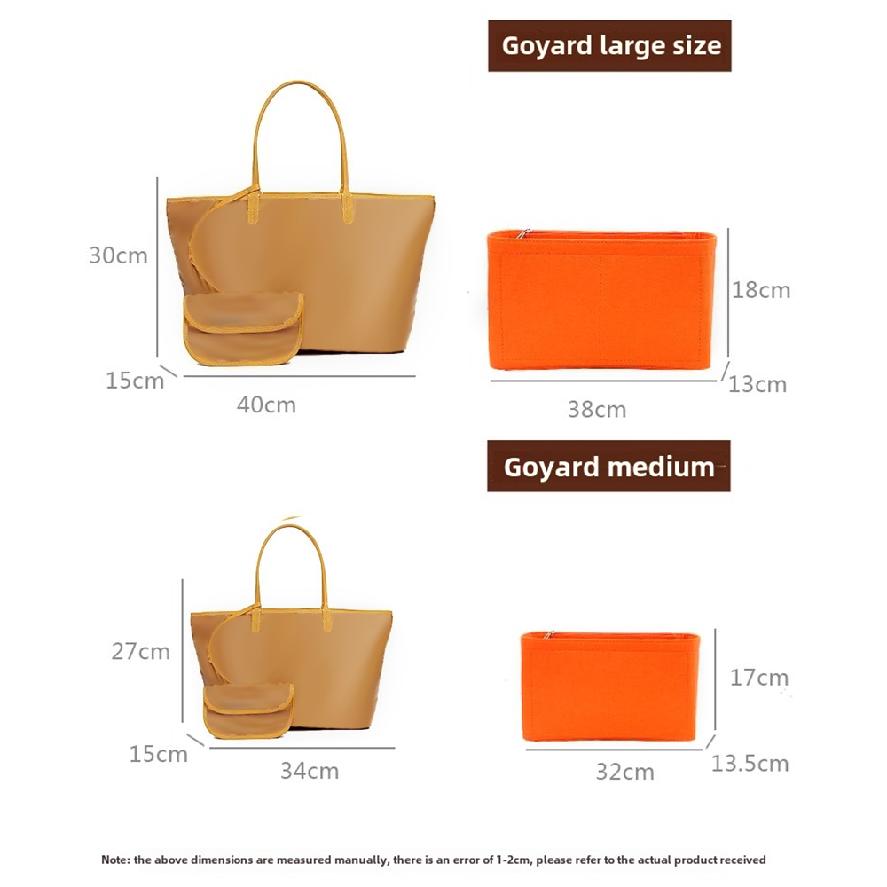 Saco de inserção de feltro org - Luxury Bags Goyard avaliação e preço
