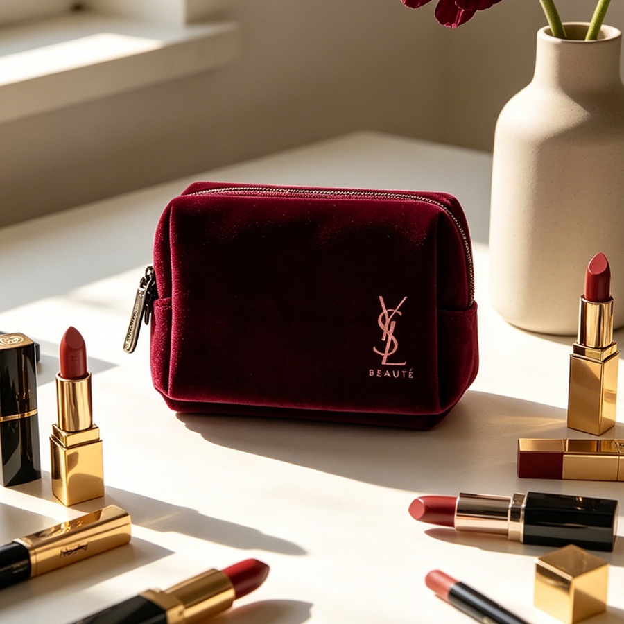 Bolsa de cosméticos quadrada p - Luxury Designer Bags Ysl avaliação e preço