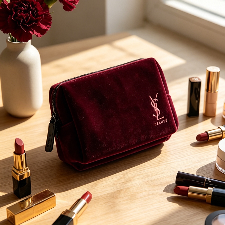 Bolsa de cosméticos quadrada p - Luxury Designer Bags Ysl avaliação e preço