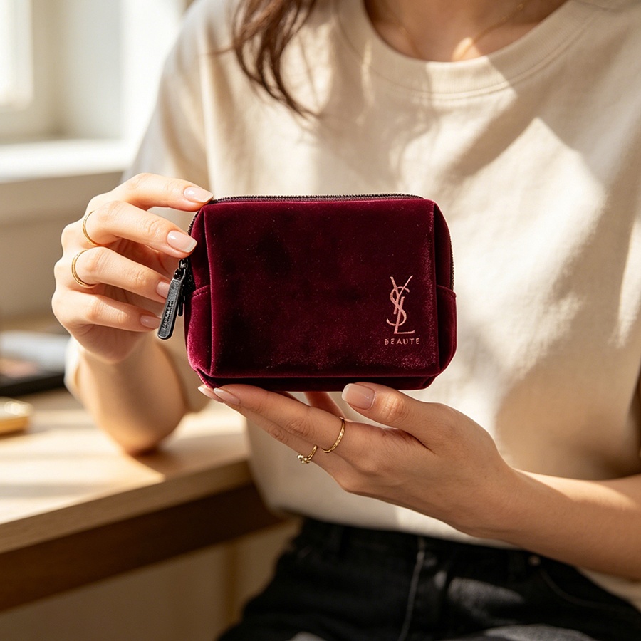 Bolsa de cosméticos quadrada p - Luxury Designer Bags Ysl avaliação e preço